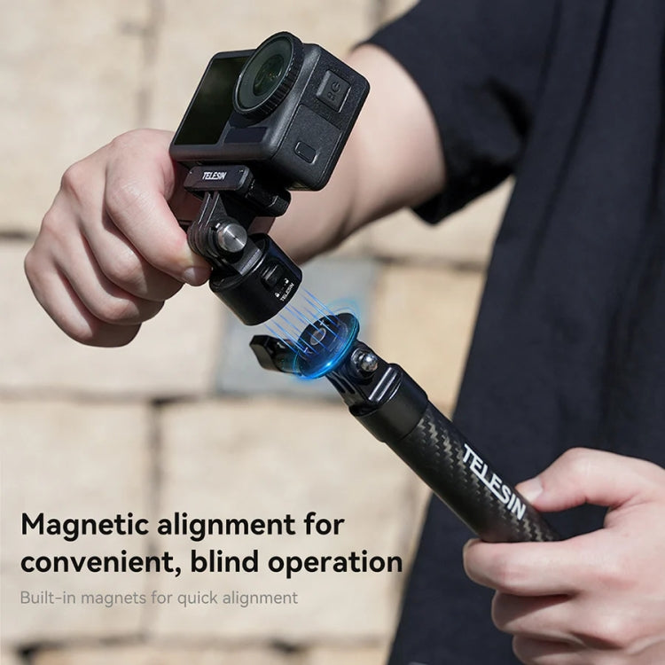 TELESIN CQM-001 Universal Magnetic Quick Release Adapter Kit For Sports Cameras(Black) - free shipping - PMC Jewellery - Order now!