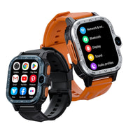 LOKMAT APPLLP 4 MAX 2.02-Inch Android 8.1 Full Network Wifi Card Bluetooth Smart Watch(Silver 64G)