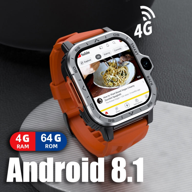 LOKMAT APPLLP 4 MAX 2.02-Inch Android 8.1 Full Network Wifi Card Bluetooth Smart Watch(Silver 64G) - free shipping - PMC Jewellery - Order now!