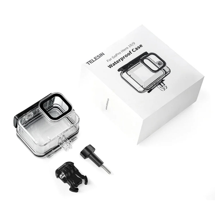 TELESIN GP-WTP-901 45m Diving Shell, For GoPro HERO12 Black / HERO11 Black / HERO10 Black / HERO9 Black Single Shell - Waterproof Cases by TELESIN | Online Shopping South Africa | PMC TechLife | Buy Now Pay Later Mobicred