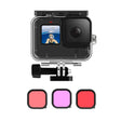 TELESIN GP-WTP-901 45m Diving Shell, For GoPro HERO12 Black / HERO11 Black / HERO10 Black / HERO9 Black Shell+Filter Set - free shipping - PMC TechLife - Order now!