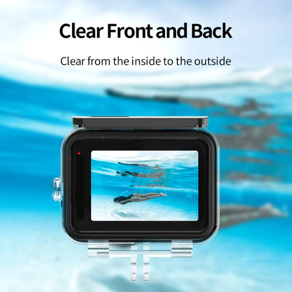 TELESIN GP-WTP-901 45m Diving Shell, For GoPro HERO12 Black / HERO11 Black / HERO10 Black / HERO9 Black Shell+Filter Set
