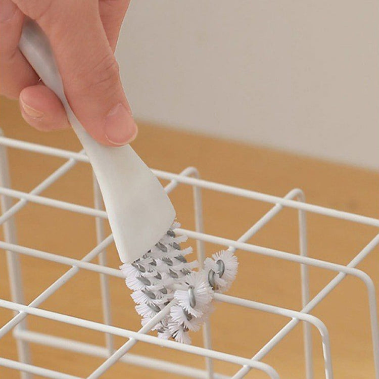 3pcs 2-in-1 Kitchen Stove Cleaning Brush Shovel Barbecue Rack Cleaning Brush(Grid Model) - Cleaning Tools by PMC TechLife | Online Shopping South Africa | PMC TechLife | Buy Now Pay Later Mobicred