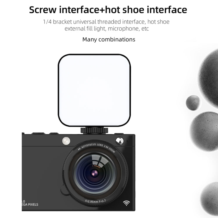 High-Definition CCD Digital Camera 64 Million WiFi Card Camera, Color: Black + Fill Light - Video Cameras by PMC TechLife | Online Shopping South Africa | PMC TechLife | Buy Now Pay Later Mobicred