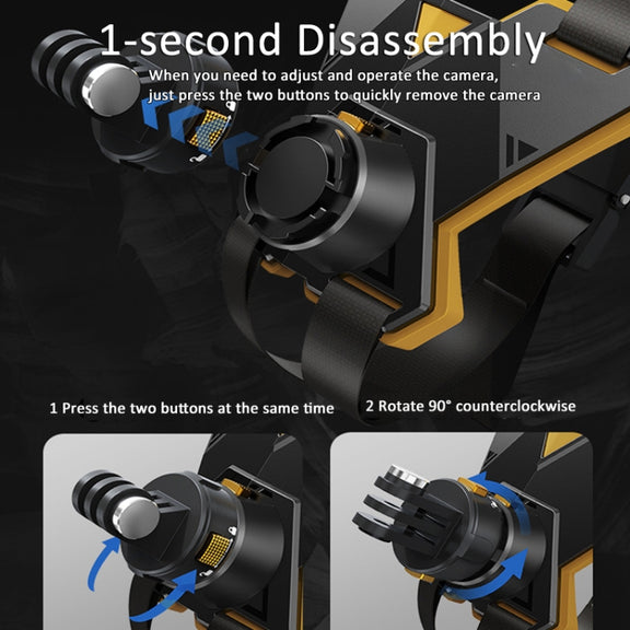 Magnetic Quick Release Motorcycle Helmet Chin Stand Mount For  Action Camera