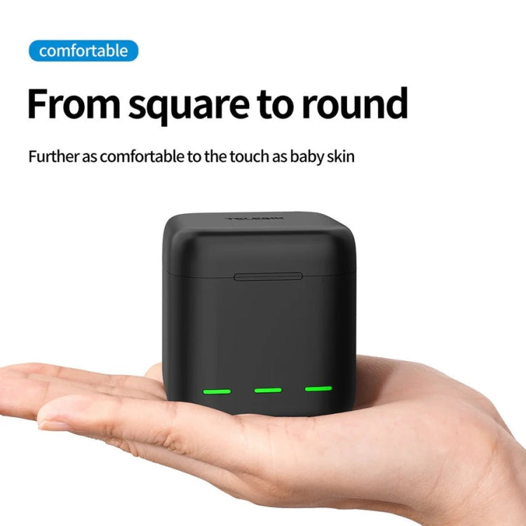 TELESIN GP-BCG-901 Storage Battery Charging Box For GoPro HERO12 Black / HERO11 Black / HERO10 Black / HERO9 Black(Single Charging Box) - Charger by TELESIN | Online Shopping South Africa | PMC TechLife | Buy Now Pay Later Mobicred