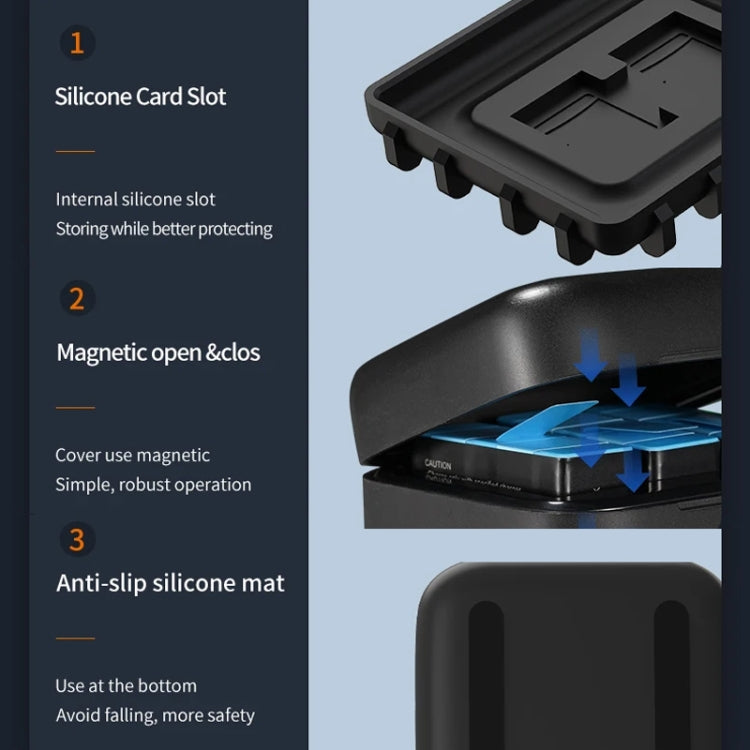 TELESIN GP-BCG-901 Storage Battery Charging Box For GoPro HERO12 Black / HERO11 Black / HERO10 Black / HERO9 Black(Single Charging Box) - Charger by TELESIN | Online Shopping South Africa | PMC TechLife | Buy Now Pay Later Mobicred