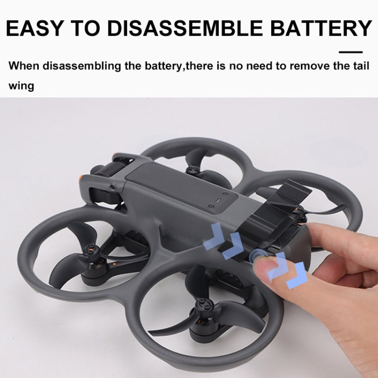 For DJI Avata 2 CQT Adhesive Airflow Cutting Flight Tail for Drones(Black) - free shipping - PMC Jewellery - Order now!