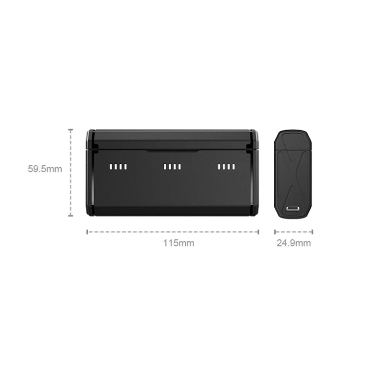 TELESIN GP-HPB-012 Pocket Multifunctional Storage Charging Box For GoPro HERO12 Black / HERO11 Black / HERO10 Black / HERO9 Black(Single Charging Box) - free shipping - PMC TechLife - Order now!
