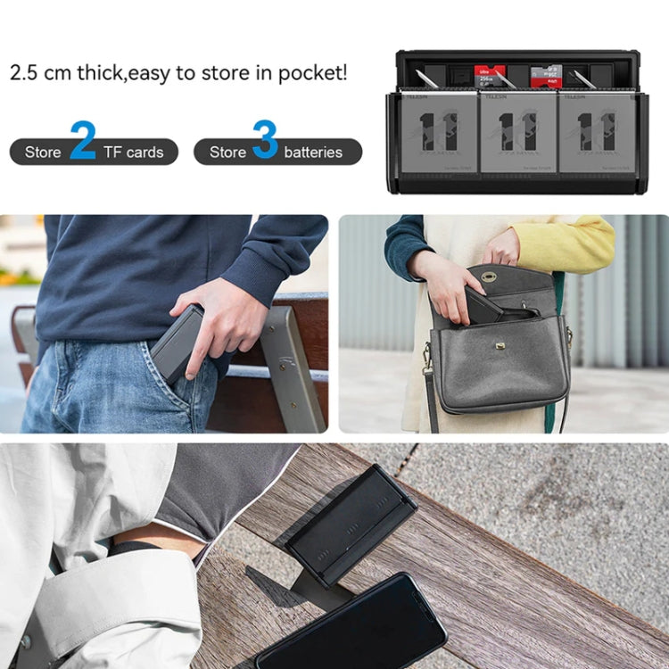 TELESIN GP-HPB-012 Pocket Multifunctional Storage Charging Box For GoPro HERO12 Black / HERO11 Black / HERO10 Black / HERO9 Black(Single Charging Box) - free shipping - PMC Jewellery - Order now!
