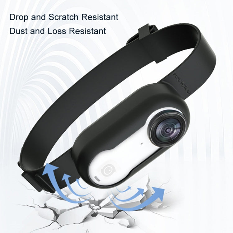 For Insta360 GO 3 / 3S Sunnylife IST-Q9335 Camera Silicone Case Wristband Bicycle Strap Expanding Accessories(White) - Case & Bags by Sunnylife | Online Shopping South Africa | PMC TechLife | Buy Now Pay Later Mobicred