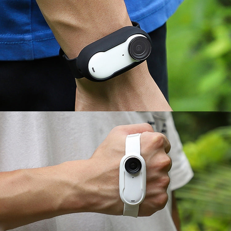 For Insta360 GO 3 / 3S Sunnylife IST-Q9335 Camera Silicone Case Wristband Bicycle Strap Expanding Accessories(White) - Case & Bags by Sunnylife | Online Shopping South Africa | PMC TechLife | Buy Now Pay Later Mobicred