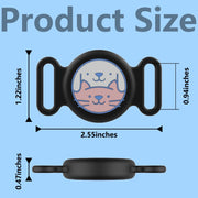 For AirTag Pet Collar Locator Silicone Life Water-resistant Protective Case(Deep Blue)