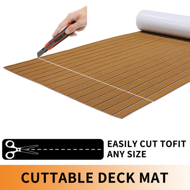 240x90x0.6cm Yacht RV Modification Imitation Teak Floor EVA Anti-slip Mat