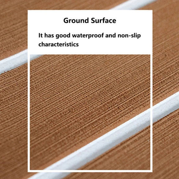 240x60x0.6cm Yacht RV Modification Imitation Teak Floor EVA Anti-slip Mat