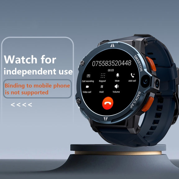 LOKMAT APPLLP6 PRO 1.54-inch 4G+64G Android 8.1 Dual-camera Independent Card Smart Watch(Black)