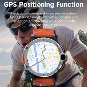 LOKMAT APPLLP6 PRO 1.54-inch 4G+64G Android 8.1 Dual-camera Independent Card Smart Watch(Silver)