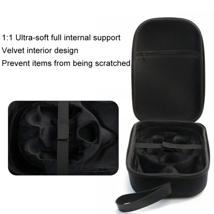 For Meta Quest 2 / 3 VR Glasses Integrated Storage Protective Case Portable Hard Bag(Black) - VR Accessories by PMC TechLife | Online Shopping South Africa | PMC TechLife | Buy Now Pay Later Mobicred