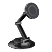 360 Rotating Car Magnetic Cell Phone Holder Magsafe Metal Car Folding Navigation Stand(Black)
