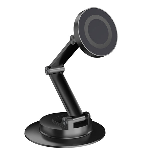 360 Rotating Car Magnetic Cell Phone Holder Magsafe Metal Car Folding Navigation Stand(Black)
