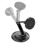 360 Rotating Car Magnetic Cell Phone Holder Magsafe Metal Car Folding Navigation Stand(Black)