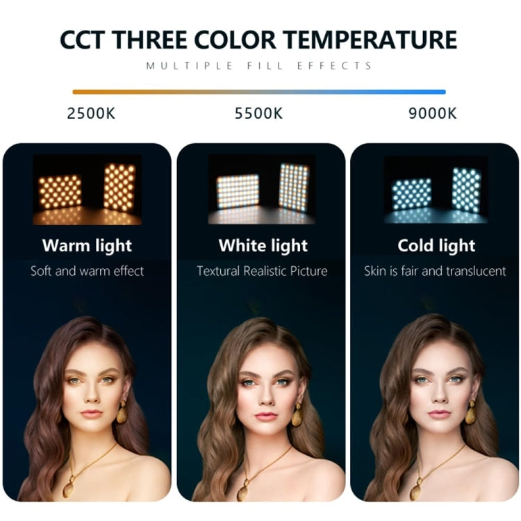 60 LEDs Rechargeable Clip Fill Light With Front & Back Clip Adjusted 3 Light Modes For Phone, Spec: A Type White - Selfie Light by PMC TechLife | Online Shopping South Africa | PMC TechLife | Buy Now Pay Later Mobicred