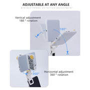 60 LEDs Rechargeable Clip Fill Light With Front & Back Clip Adjusted 3 Light Modes For Phone, Spec: A Type Blue