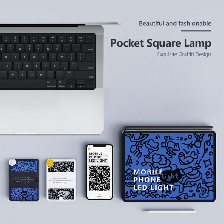 60 LEDs Rechargeable Clip Fill Light With Front & Back Clip Adjusted 3 Light Modes For Phone, Spec: A Type White - Selfie Light by PMC TechLife | Online Shopping South Africa | PMC TechLife | Buy Now Pay Later Mobicred