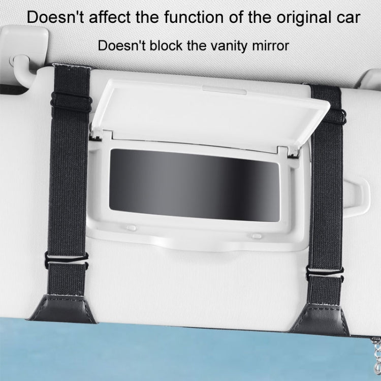 Multi-functional Car Sunshade Sunglasses ID Ticket Storage Bag Car Sun Visor Eyeglasses Case(Grey) - Stowing Tidying by PMC TechLife | Online Shopping South Africa | PMC TechLife | Buy Now Pay Later Mobicred