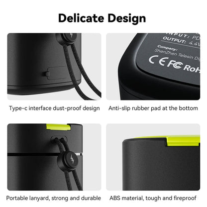 TELESIN GP-FCK-B11 Fast Charged Battery Storage Charging Box For GoPro HERO12 Black / HERO11 Black / HERO10 Black / HERO9 Black(Single Charging Box) - free shipping - PMC Jewellery - Order now!