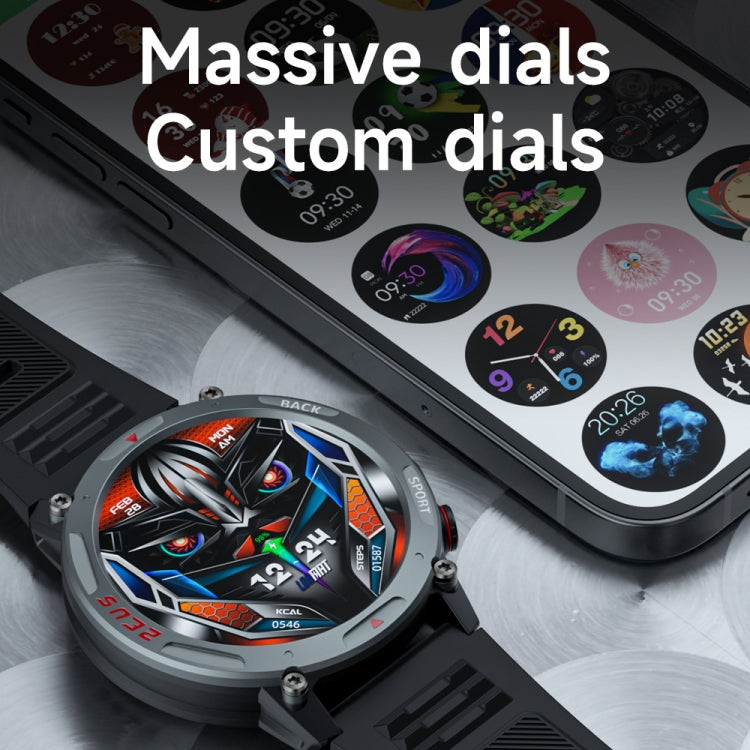 LOKMAT ZEUS4 PRO 1.43-Inch IP68 Waterproof Health Monitoring Bluetooth Call Smart Watch(Light Grey) - free shipping - PMC TechLife - Order now!