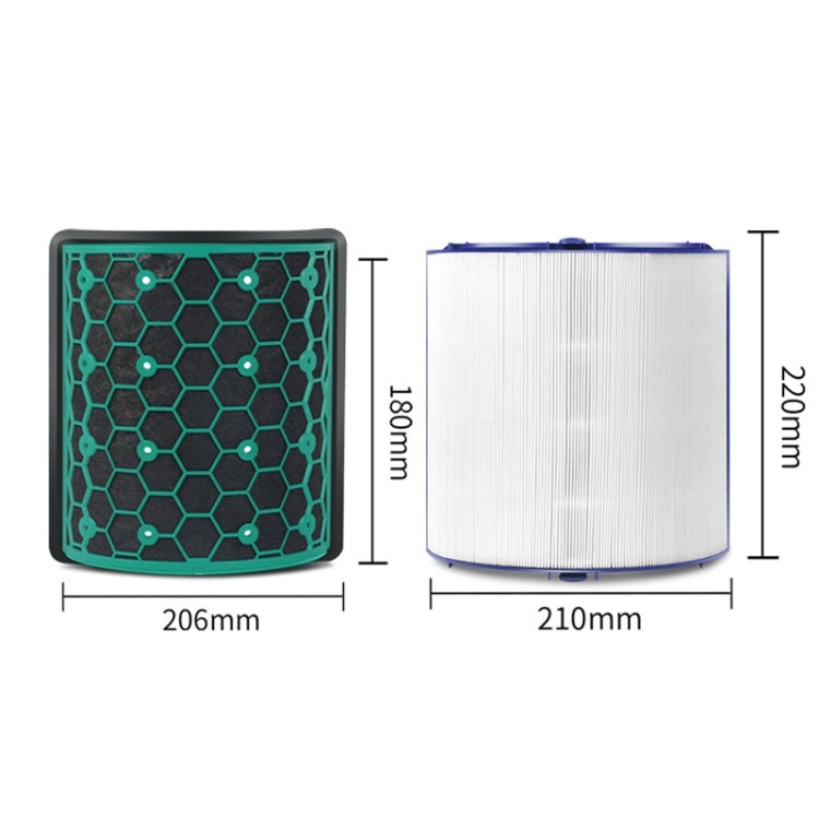 2pcs /Set Activated Carbon Filter For Dyson Air Purifier TP04 / TP05 / TP07, HP04 / HP05 / HP07, DP04 / DP05 / DP07