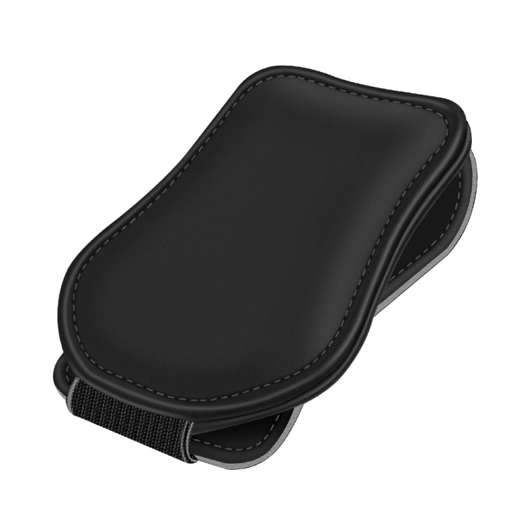 Car Eyeglasses Clip Car Leather Magnetic Closure Sunglasses Storage Bag(Black) - Sunglasses & Glasses Clips by PMC TechLife | Online Shopping South Africa | PMC TechLife | Buy Now Pay Later Mobicred