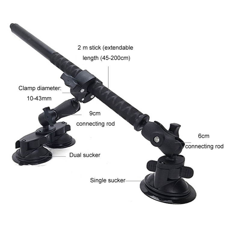 For Insta 360 ONE X / X2 / X3 / X4 Car Top Suction Cup Selfie Stick Bracket, Model: Set 4 - Holder by PMC TechLife | Online Shopping South Africa | PMC TechLife | Buy Now Pay Later Mobicred