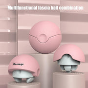 3-in-1 Multifunctional Fitness Yoga Massage Fascia Ball Cervical Meridian Massager(Gray)