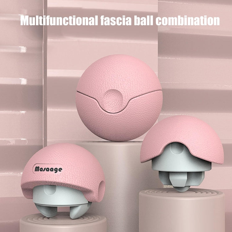 3-in-1 Multifunctional Fitness Yoga Massage Fascia Ball Cervical Meridian Massager(Purple)