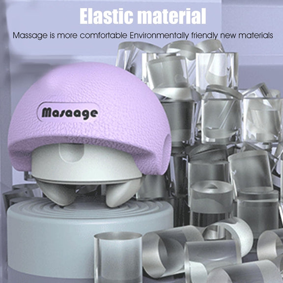 3-in-1 Multifunctional Fitness Yoga Massage Fascia Ball Cervical Meridian Massager(Purple)