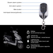 Electric Vehicle Anti-theft Remote Alarm Keyless Quick Vehicle Search(48-72V)
