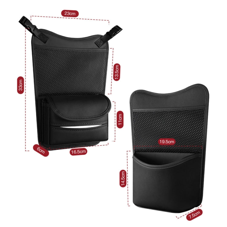 Car Between Seats Organizer Multifunctional Storage Bag Front And Back Dual Usage Tissue Box(Brown) - Stowing Tidying by PMC TechLife | Online Shopping South Africa | PMC TechLife | Buy Now Pay Later Mobicred
