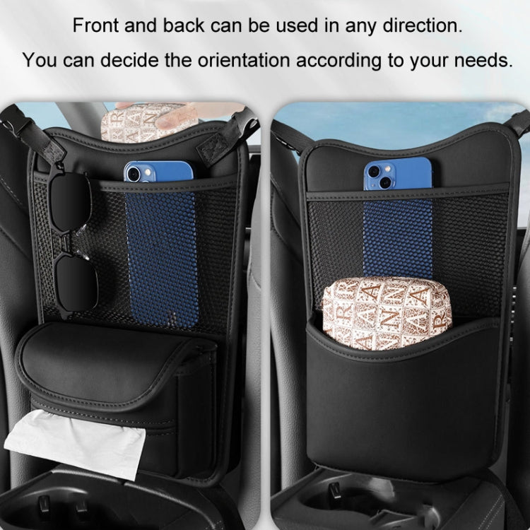 Car Between Seats Organizer Multifunctional Storage Bag Front And Back Dual Usage Tissue Box(Brown) - Stowing Tidying by PMC TechLife | Online Shopping South Africa | PMC TechLife | Buy Now Pay Later Mobicred