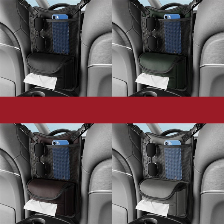 Car Between Seats Organizer Multifunctional Storage Bag Front And Back Dual Usage Tissue Box(Black) - Stowing Tidying by PMC TechLife | Online Shopping South Africa | PMC TechLife | Buy Now Pay Later Mobicred