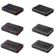 RGB Dual NVME or Dual SATA Blueendless M.2 Dual-Slot Hard Drive Base Solid State Hard Drive Box, US Plug