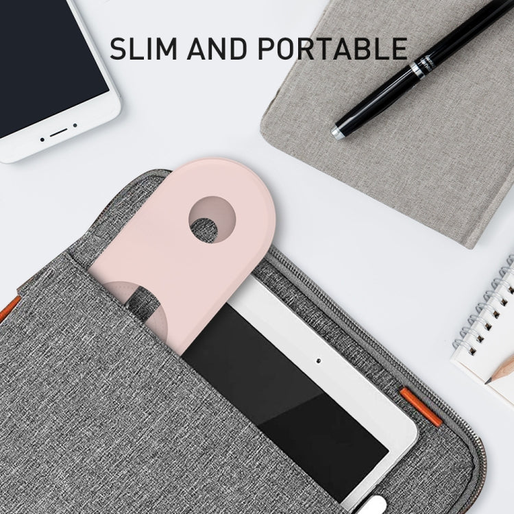 For Apple Watch / iPhone AhaStyle PT135 2 In 1 Silicone Wireless Charging Base(Pink) - Charger / Holder by AhaStyle | Online Shopping South Africa | PMC TechLife | Buy Now Pay Later Mobicred