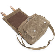 Camera Shoulder Messenger Bag Batik Canvas Water-resistant Photography SLR Camera Bag(Dark Gray)