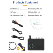 Bluetooth 5.4 Receiver Digital To Analog Card U Disk Converter Adapter With Remote Control(Fiber Optic Conversion)