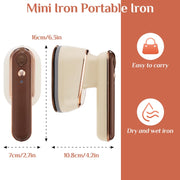 2-in-1 800W Handheld Household Wet and Dry Steam Iron Steam Hanging Iron, Spec: US Plug(Yellow)