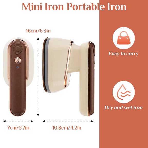 2-in-1 800W Handheld Household Wet and Dry Steam Iron Steam Hanging Iron, Spec: US Plug(Yellow)
