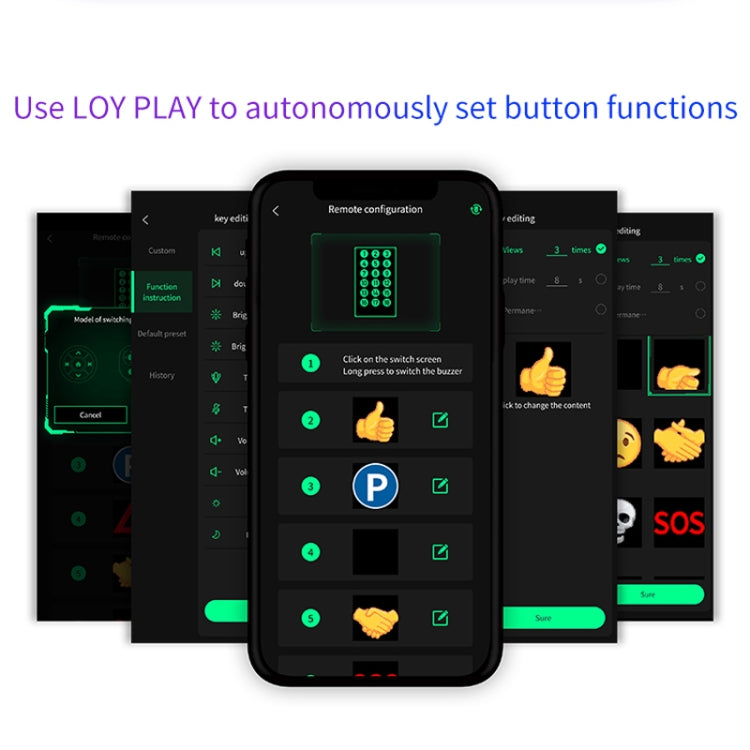 HI.GROOM Car LED Customized Pixel Emoticon Lights Bluetooth Remote Control Interactive AI Screen, Style: No Remote Control - free shipping - PMC TechLife - Order now!