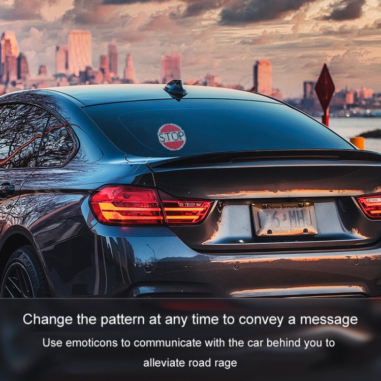 HI.GROOM Car LED Customized Pixel Emoticon Lights Bluetooth Remote Control Interactive AI Screen, Style: With Remote Control - Car Monitor by PMC TechLife | Online Shopping South Africa | PMC TechLife | Buy Now Pay Later Mobicred