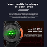 LOKMAT ZEUS6 PRO 1.46-Inch IP68 Water-resistant SOS Flashlight Bluetooth Smart Watch(Brick Red)